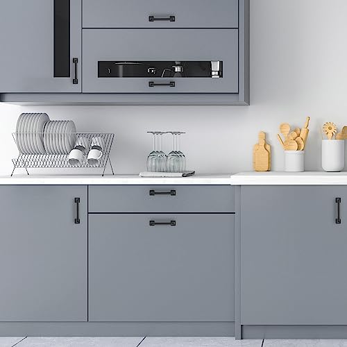 30 Pack Kitchen Cabinet Handles 3-3/4 Inch Hole Center Black Cabinet Pulls - color: Matte Black, size: 3-3/4 Inch Hole Centers