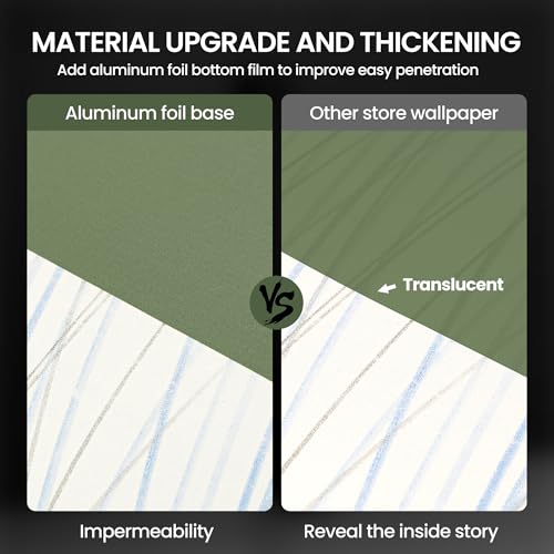 Green Contact Paper Peel and Stick Wallpaper with Tools Modern Removable - color: Green, size: 17.7" x 393.7"
