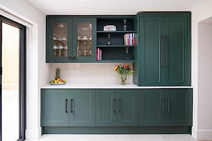 9BUILD 10 Pack 8.8 Inch Matte Black Cabinet Handles,Kitchen Hardware - color: Matte Black, size: 8.8"/224MM Hole Center