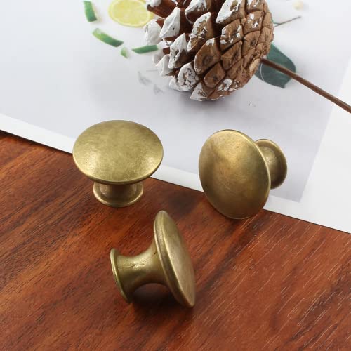 8Pcs 30mm Antique Brass Kitchen Cabinet Knobs - color: Antique Brass, size: 8 Pcs