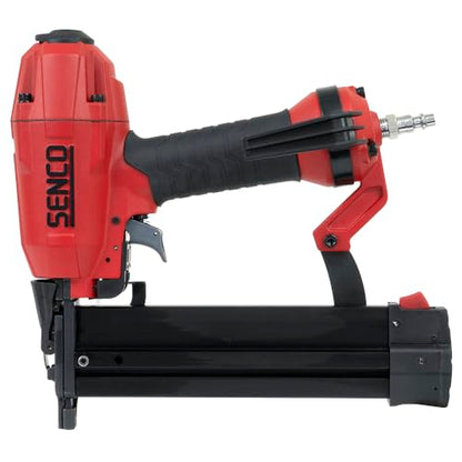 SENCO Pneumatic 4 Piece Finish Kit Includes 3 Air Powered Tools for Finish & Trim Projects: 15 GA finish nailer, 18 GA brad nailer, 18 GA stapler, and storage bag (10S0001N)