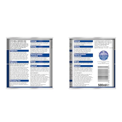 Rustins Quick Dry Varnish Clear Satin 500ml | 16.9 Fl. Oz. - color: Satin Clear, size: 500ml.