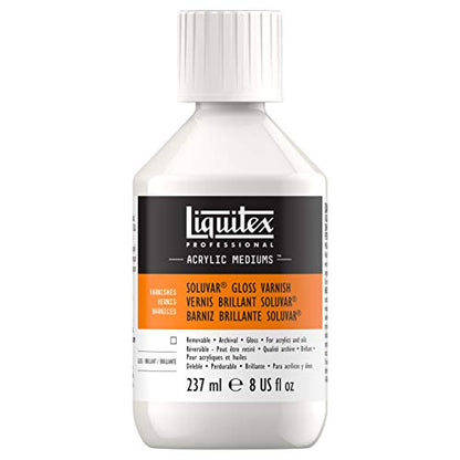 Liquitex Professional Soluvar Gloss Varnish, 237ml (8-oz) - color: Soluvar Gloss, style: 8-oz