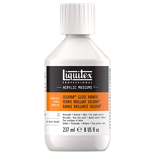 Liquitex Professional Soluvar Gloss Varnish, 237ml (8-oz) - color: Soluvar Gloss, style: 8-oz