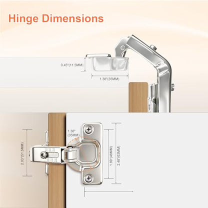 Probrico 135 Degree Open Caninet Hinges for Corner Folden Conbinet Door