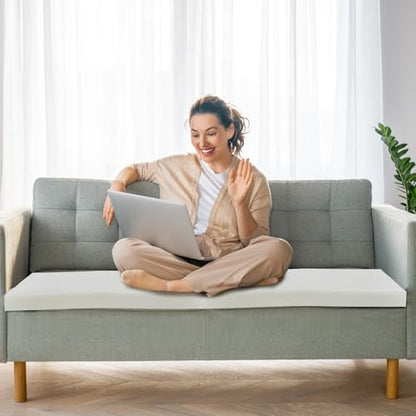 Frienda 2 Pack 2" x 16" x 16" Upholstery High Density Foam Square White - color: White, size: 2" X 16" X 16", style: Square
