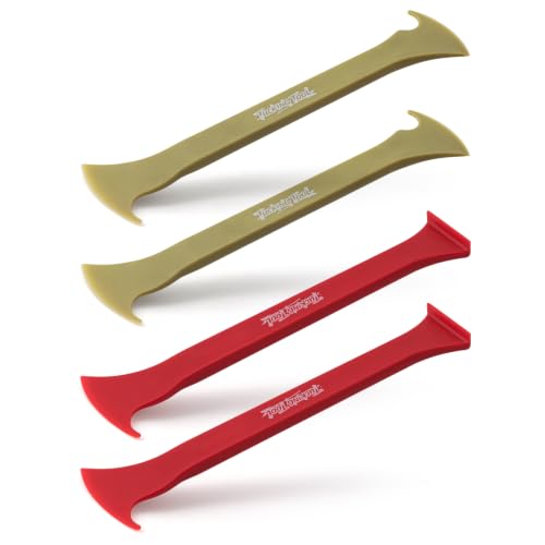 FOSHIO 4 Pack Axe Vinyl Wrap Tool Kit – Double Axe Green & Single Axe Red