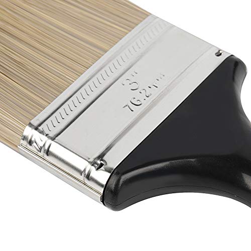 ZOENHOU 10 Pieces 3 Inch Paint Brush, Paintbrush Set, Paint Brushes Set Professional Paint Tools with Treated Plastic Handle for DIY Paint, Home, Furniture, Fences, Deck, and Wall Trim - size: 3 inches