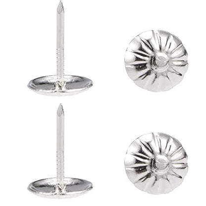 Antique Upholstery Tacks,120PCS,Furniture Tacks Nails,7/16 Inch Upholstery Nails for Sofa, Chair, Bed and Other Furniture (Silver) - color: Silver