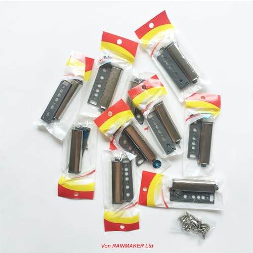 Push to Open Door Catches for Kitchen Cabinet Cupboard Wardrobe Automatic Spring Flap Touch Latch for Screw Fixing Pack of 10