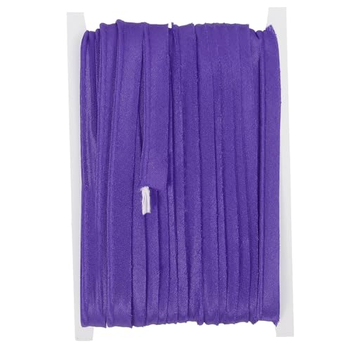 YELARXI 1/2 Inch Maxi Piping Bias Tape, 20 Yards Piping Trim with Cord Satin Binding Lip Cord Trim Fit for Sewing Garment Webbing Trimming Crafts Decorating - (Purple) - color: Purple