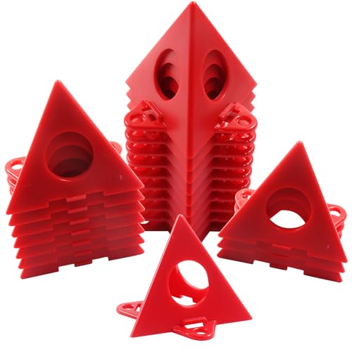 50pcs Painters Painting Pyramid Stands, Red - color: red