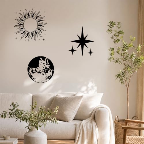 Large Star Stencils for Painting on Wood Wall Reusable Templates for Crafts - style: Fantastical starry sky