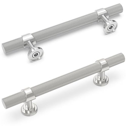 10 Pack 3.5 Inch Brushed Satin Nickel Kitchen Cabinet Handles - color: Brushed Satin Nickel, size: 3-3/4'' Hole Center(96mm)