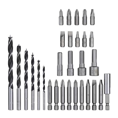 BLACK+DECKER 20V MAX Drill & Home Tool Kit, 34 Piece (BDCD120VA), Orange