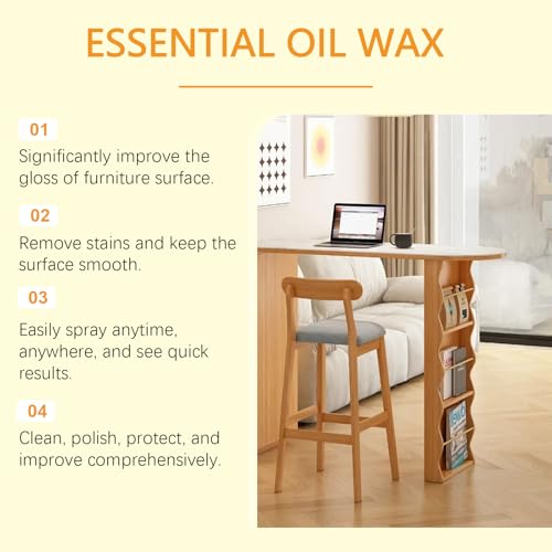 Beeswax Wood Polish Spray 4 fl.oz, Furniture & Hardwood Care