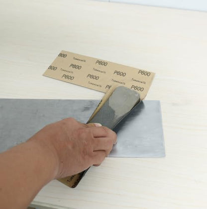 30Pcs 9 x 3.6 Inchs 600 Grit Wet and Dry Handmade Universal Sanding Sheets, Suitable for Woodworking Furniture/Automobiles/Metal/Lacquer Polishing Sandpaper - style: 600 Grit