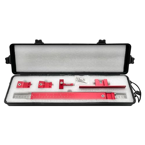 Aluminum Cabinet Hardware Jig Tool for Door Drawer Handles Installation-Red