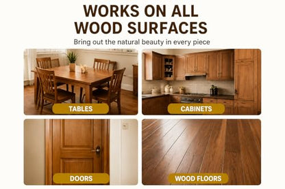 2 PCS 355ml*2, 2026 New Beeswax Essential Oil Wax Wood Polish Spray Furniture and Cleaner Natural Polish Spray for Living Rooms Kitchens Wood Furniture Floors Cleans Restores Shine Scratches