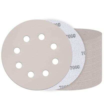 50PCS 5 Inch Sanding Discs 7000 Grit, Wet Dry Hook and Loop Sandpaper - style: 7000Grit