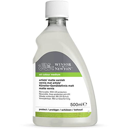 Winsor & Newton Professional Artists' Matt Varnish, 500ml Bottle - color: Matt Varnish, style: 16.9-oz Bottle