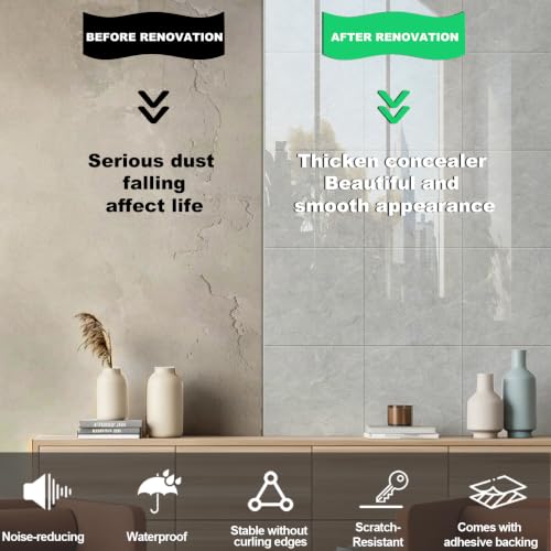 Chejiaye Peel and Stick Backsplash Tiles 10-Pack - White Geometric Self-Adhesive PVC Wall Panels, Waterproof Kitchen Backsplash Stick on Tile for Kitchen,Bathroom, Laundry Room Walls,Gray(11.8"x11.8") - color: Gray, size: 11.8" x 11.8" x 10Pack