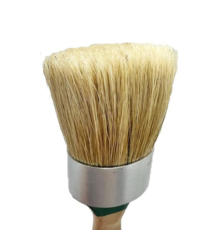 Medium Natural Boar Hair Bristles Chalk Furniture Paint Brush - Forest Green 4 Pack
