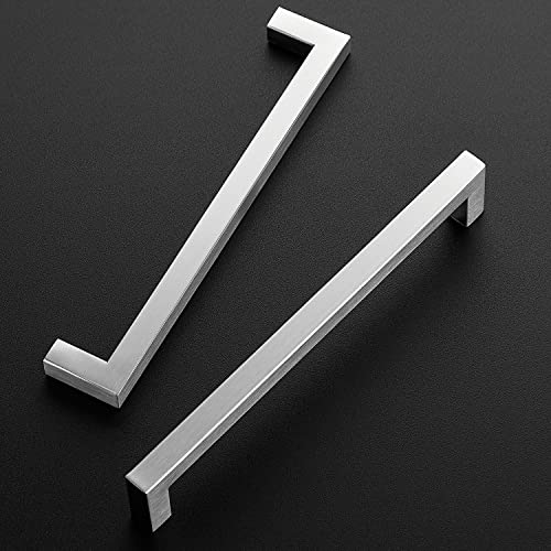 Ravinte Brushed Nickel Kitchen Square Cabinet Handles 7-1/2 Inch 5 Pack - color: Brushed Nickel