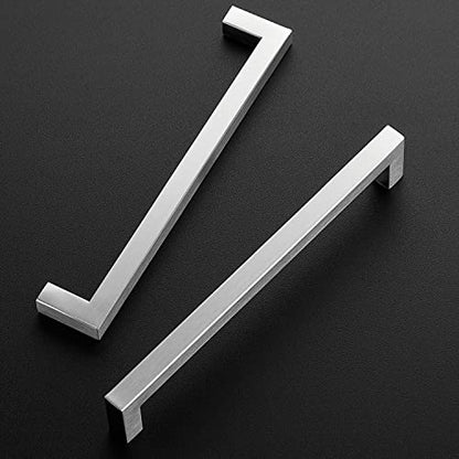 Ravinte Brushed Nickel Kitchen Square Cabinet Handles 7-1/2 Inch 5 Pack - color: Brushed Nickel