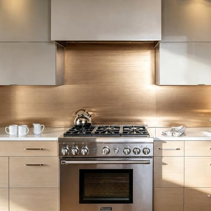 Vamos Tile 100-Pack Peel and Stick Backsplash Tile,3" x 6" Subway Tile - color: Brushed Rose Gold