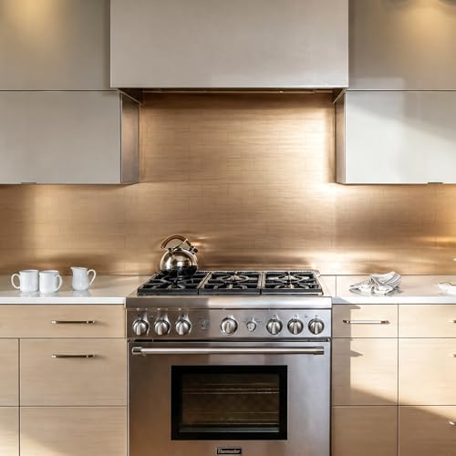 Vamos Tile 100-Pack Peel and Stick Backsplash Tile,3" x 6" Subway Tile - color: Brushed Rose Gold