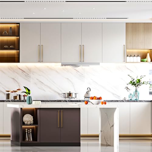 Asidrama Brushed Antique Brass Cabinet Pulls Solid Handles,10 Inch,10 Pack - color: Brushed Antique Brass, size: 10" Hole Center(254mm)