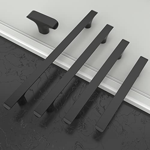 Amerdeco 10 Pack Matte Black Cabinet Knobs & Pulls, 2 Inch(50MM), Kitchen & Bathroom Cabinets - color: Matte Black, size: 2"/50MM, style: 10 Pack