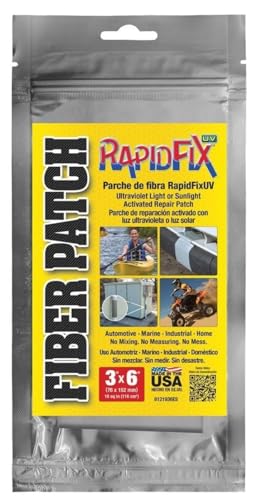 RapidFix UV Fiber Repair Patch 3"x 6" - size: 3" x 6"