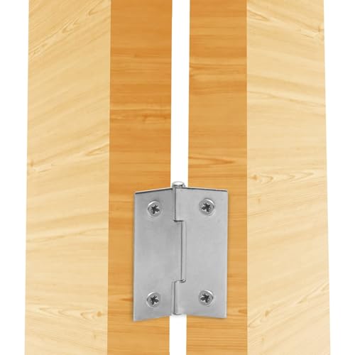 Piutouyar 12 Pack Butt Hinge 1.5 Inch Mini Hinges, Silver - size: 1.5 Inch