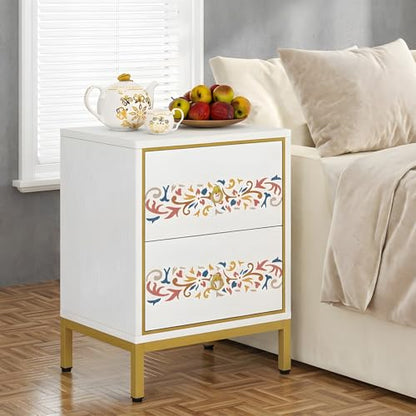 12 Geometric Border Stencils for Painting, Modern Trim for Furniture 12x3 - color: Geometric