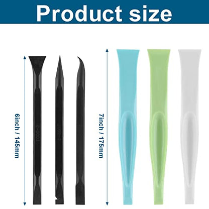 Litoexpe 6 Pieces Non-Scratch Plastic Scraper Tool Set