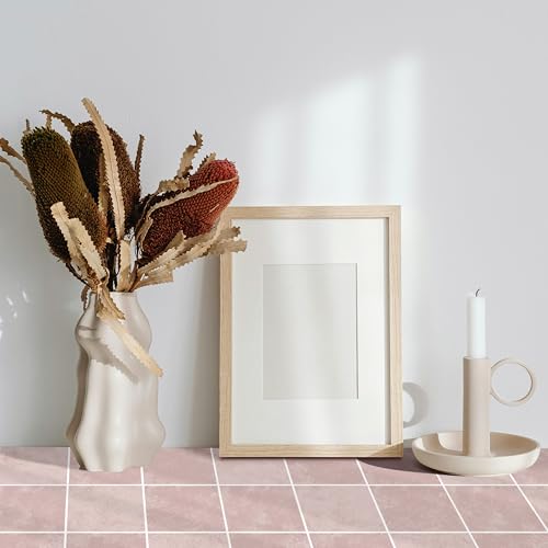 Peel and Stick Masking Tape for Furniture, Cabinets & Accent Walls – Pastel Pink Tile – Removable Japanese Fleece Fabric, Repositionable, No Residue, Water-Resistant, Made in Japan - color: ST005 : Pastel Pink Tile