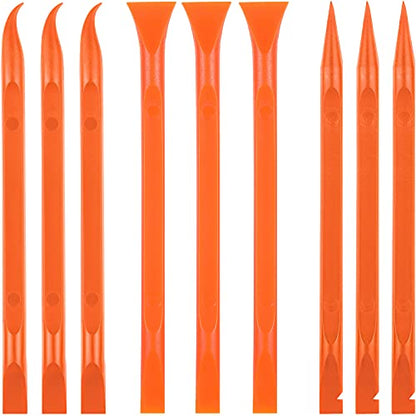 Honoson 9 Pcs Cleaning Scraper Tool, Scratch Free for Auto Detailing,None - color: Orange