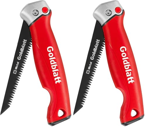 Goldblatt Folding Drywall Saw, Jab Saw, Hand Saws with Soft Grip Handle, Sheetrock Saws for Wallboard, Drywall, Plywood and PVC (Pack of 2) - size: Foldable 5" Blade (Pack of 2)