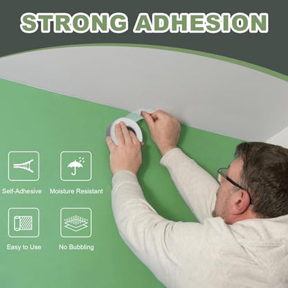Drywall Joint Tape, Fiberglass Mesh Self-Adhesive Tape for Drywall Repair, 2" x 100 FT Drywall Joint Tape for Sheetrock Crack and Seam Patch Repair