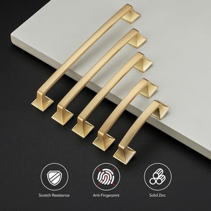 30 Pack Kitchen Cabinet Handles 5 Inch Champagne Bronze Cabinet Pulls - color: Champagne Bronze, size: 5 Inch Hole Centers