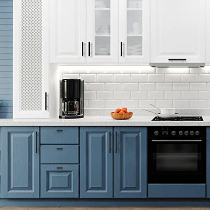 Ravinte Hardware Matte Black Cabinet Handles Drawer Pulls 3 Inch CC 10 Pack - color: Matte Black Square T-Shaped, size: 3" Hole Center
