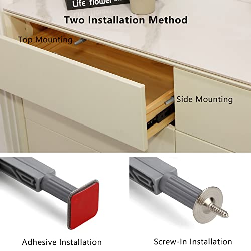 Push to Open Door Latch, 10 Pack Magnetic Push Latches, Adhesive Heavy Duty Touch Latch Hardware for Push to Open, Magnetic Door Catch for Cabinet Drawer Wardrobe Kitchen Door - size: Single Push Catch