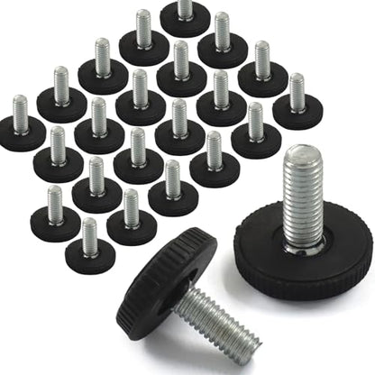 24 Pack M8 Threaded Adjustable Furniture Leveling Feet, Screw-in - size: M8