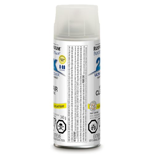 Rust-Oleum Painter's Touch 2X Ultra Cover Spray Paint - Satin Clear, 1 count (pack of 1), 340 ml