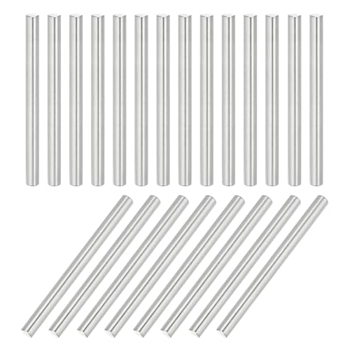 MECCANIXITY 22Pcs Dowel Pin 5mm x 65mm Shelf Support Pin 304 Stainless Steel Shelf Pegs for Shelves Cabinets Furniture Nickel Plated, Silver Tone - size: 5mm x 65mm