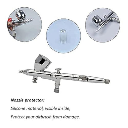 HUBEST 0.3mm Airbrush Needle Nozzle Kit, 3 Sets for Iwata Master & More - size: 0.3MM
