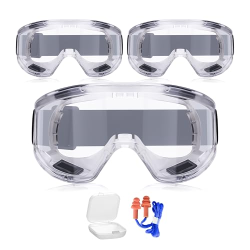 AirGearPro Vision-1000 Anti-Fog Safety Goggles, ANSI Z87.1 Anti-Scratch
