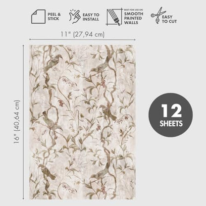 Peel and Stick Wallpaper Sheets, Meet Cute, 12-Pack - style: Meet Cute